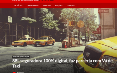 Revista InsuranceCorp divulga parceria 88i Seguradora Digital e Vá de Taxi